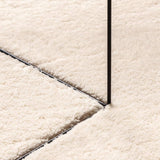 Tappeto a Pelo Corto HUARTE Morbido e Lavabile Beige 160x160 cm