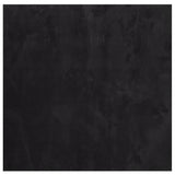 Tappeto a Pelo Corto HUARTE Morbido e Lavabile Nero 160x160cm