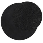 Tappeto a Pelo Corto HUARTE Morbido e Lavabile Nero  200 cm