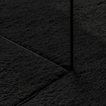 Tappeto a Pelo Corto HUARTE Morbido e Lavabile Nero  200 cm