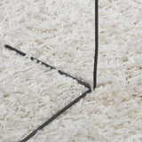 Tappeto Shaggy PAMPLONA a Pelo Lungo Moderno Crema  200 cm