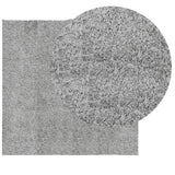 Tappeto Shaggy PAMPLONA a Pelo Lungo Moderno Grigio 240x240 cm