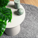 Tappeto Shaggy PAMPLONA a Pelo Lungo Moderno Grigio 240x240 cm