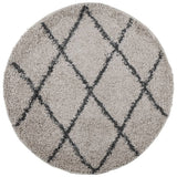 Tappeto Shaggy PAMPLONA a Pelo Lungo Beige e Antracite  120 cm