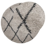 Tappeto Shaggy PAMPLONA a Pelo Lungo Beige e Antracite  120 cm