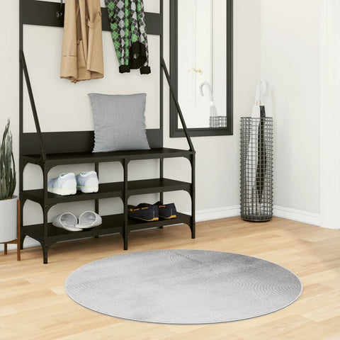 Tappeto IZA a Pelo Corto con Aspetto Scandinavo Grigio  100 cm