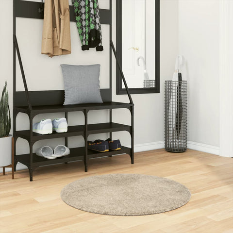 Tappeto a Pelo Lucido Lungo ISTAN Effetto Beige  80 cm