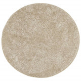 Tappeto a Pelo Lucido Lungo ISTAN Effetto Beige  160 cm