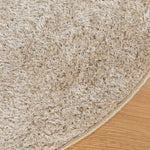 Tappeto a Pelo Lucido Lungo ISTAN Effetto Beige  160 cm