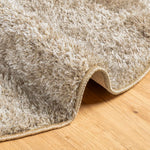 Tappeto a Pelo Lucido Lungo ISTAN Effetto Beige  160 cm