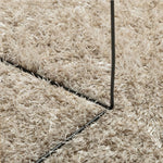 Tappeto a Pelo Lucido Lungo ISTAN Effetto Beige  160 cm