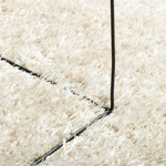 Tappeto a Pelo Lucido Lungo ISTAN Effetto Crema  80 cm