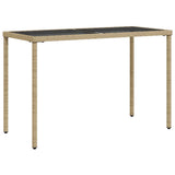Set Pranzo da Giardino 5 pz con Cuscini Beige Misto Polyrattan