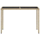 Set Pranzo da Giardino 5 pz con Cuscini Beige Misto Polyrattan