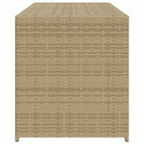Contenitore da Giardino Beige Misto 283L in Polyrattan