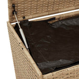 Contenitore da Giardino Beige Misto 469L in Polyrattan