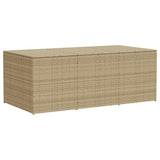 Contenitore da Giardino Beige Misto 984L in Polyrattan