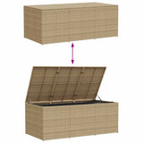 Contenitore da Giardino Beige Misto 984L in Polyrattan
