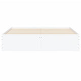 Giroletto con Cassetti Bianco 140x200 cm in Legno truciolato