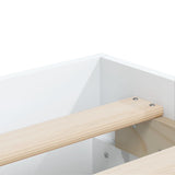 Giroletto con Cassetti Bianco 140x200 cm in Legno truciolato