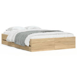 Giroletto Cassetti Rovere Sonoma 135x190 cm Legno truciolato