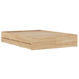 Giroletto Cassetti Rovere Sonoma 135x190 cm Legno truciolato