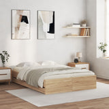 Giroletto Cassetti Rovere Sonoma 135x190 cm Legno truciolato