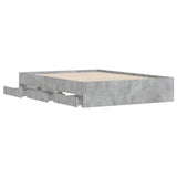 Giroletto Cassetti Grigio Cemento 120x190 cm Legno truciolato