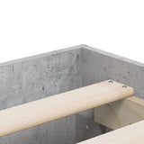 Giroletto Cassetti Grigio Cemento 120x190 cm Legno truciolato