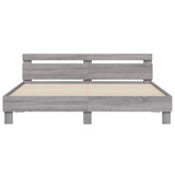 Giroletto Testiera Grigio Sonoma 200x200 cm Legno truciolato