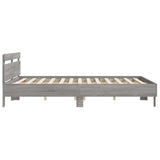 Giroletto Testiera Grigio Sonoma 200x200 cm Legno truciolato