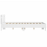 Giroletto con Testiera Bianco 120x190 cm in Legno truciolato
