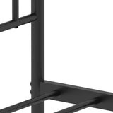 Giroletto con Testiera in Metallo Nero 90x190 cm