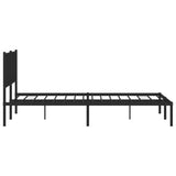 Giroletto con Testiera in Metallo Nero 200x200 cm
