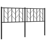 Testiera di Ricambio in Metallo Nero 150 cm