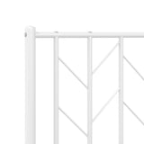 Giroletto senza Materaso con Testiera Metallo Bianco 75x190 cm