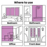 Pellicole per Vetri Statiche Smerigliate Nere 3pz in PVC