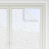 Pellicole per Finestre Smerigliate 2pz Motivo Fiore in PVC