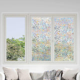 Pellicole per Finestre Smerigliate 3pz Motivo Arcobaleno in PVC