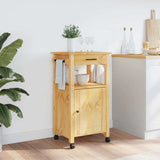 Carrello da Cucina MONZA 48x40x88,5 cm in Legno Massello di Pino