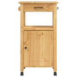 Carrello da Cucina MONZA 48x40x88,5 cm in Legno Massello di Pino