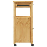 Carrello da Cucina MONZA 48x40x88,5 cm in Legno Massello di Pino