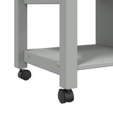 Carrello da Cucina MONZA 84x40x88,5 cm in Legno Massello di Pino