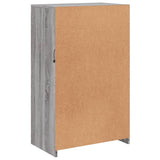 Armadietto con Luci LED Grigio Sonoma in Legno truciolato