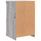 Armadietto con Luci LED Grigio Sonoma in Legno truciolato