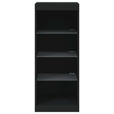 Credenza con Luci LED Nera 41x37x100 cm