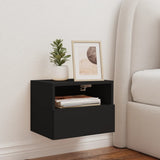 Mobile TV a Parete Nero 40x30x30 cm in Legno truciolato