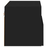 Mobile TV a Parete Nero 40x30x30 cm in Legno truciolato