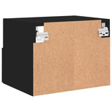 Mobile TV a Parete Nero 40x30x30 cm in Legno truciolato