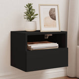 Mobile TV a Parete Nero 40x30x30 cm in Legno truciolato